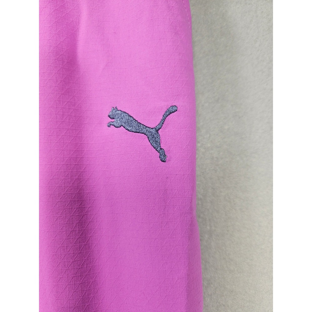 Puma ESS Ripstop Straight Pants Wild Berry Pink Snap Button Hem Womens Small NEW - Picture 13 of 13